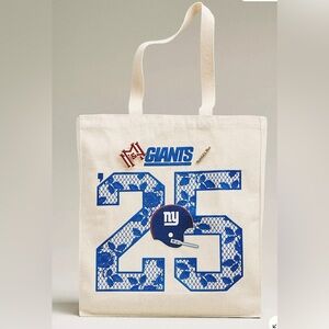 Last One Pre Order Mitchell Ness Canvas NFL Team Tote Bag Giants New York NY